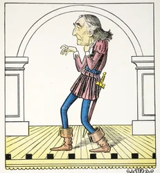 I Art, Illustration aus dem Struwwelpeter Alphabet, Vers von Harold Begbie
